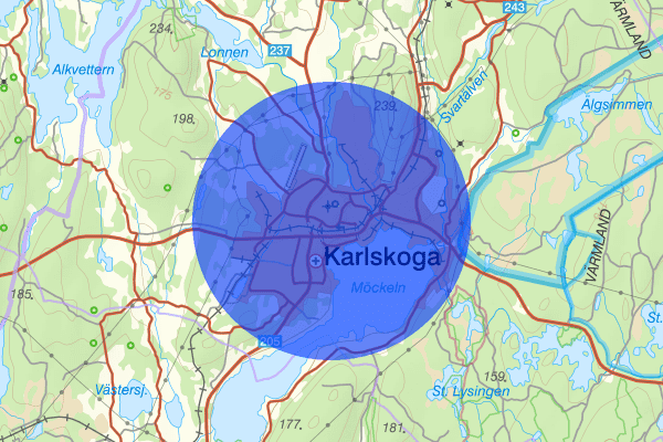 Karlskoga 14 november 13.39, Trafikolycka, Karlskoga