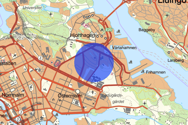 Gärdet 17 november 04.54, Explosion, Stockholm