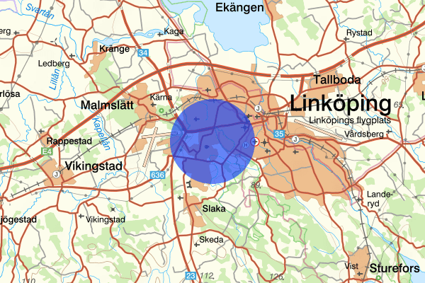 Västra Valla 18 november 09.55, Farligt föremål, misstänkt, Linköping