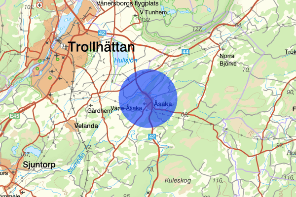 Väne-Åsaka 22 november 16.58, Trafikolycka, personskada, Trollhättan