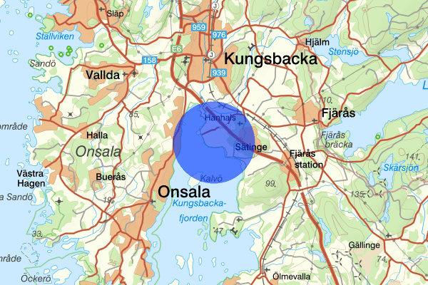 Hanhals 25 november 11.25, Brand, Kungsbacka