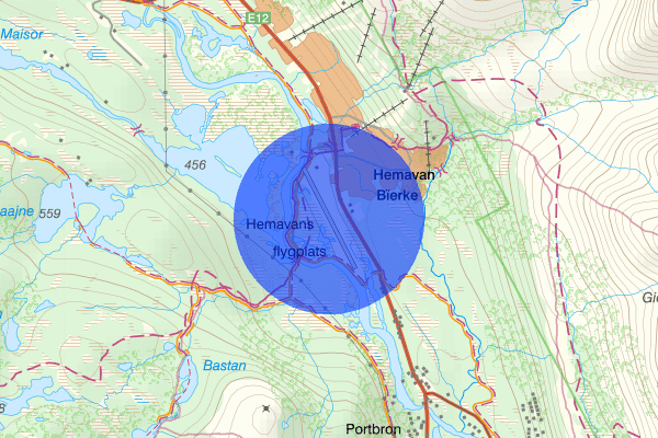 Hemavan Tärnaby Airport 11 februari 11.40, Trafikkontroll, Storuman