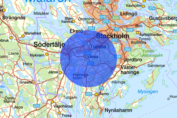  13 februari 16.30, Farligt föremål, misstänkt, Botkyrka