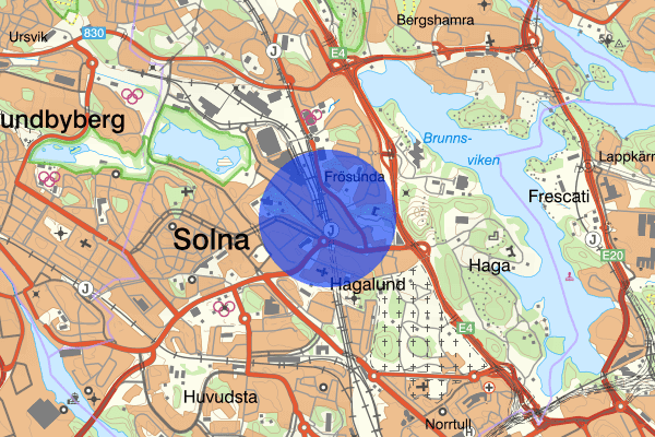 Solna 13 februari 18.10, Räddningsinsats, Solna