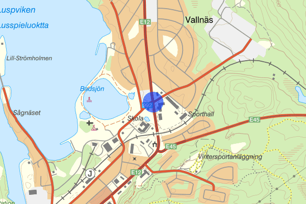 Clp Storuman parkskolan E12 25 februari 07.06, Trafikolycka, vilt, Storuman