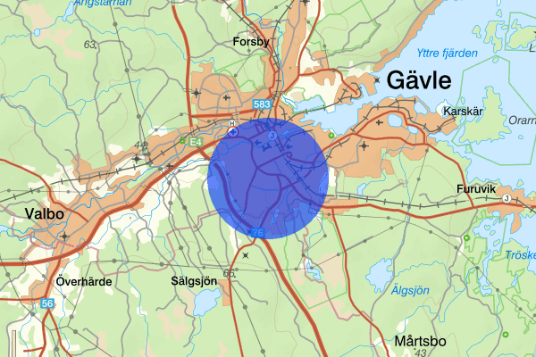 Sörby 01 mars 00.29, Brand, Gävle