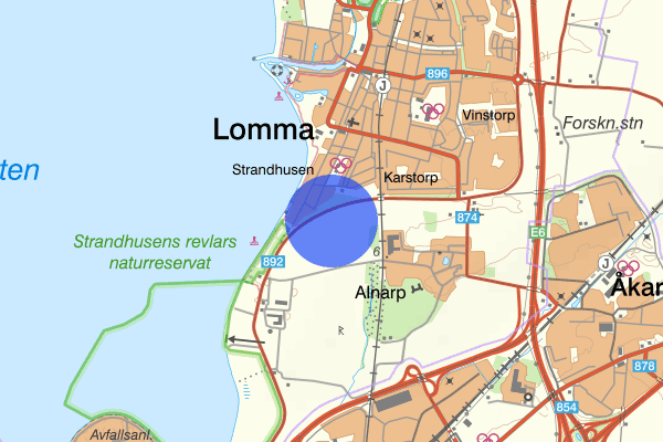 Malmövägen 26 april 20.34, Trafikolycka, Lomma