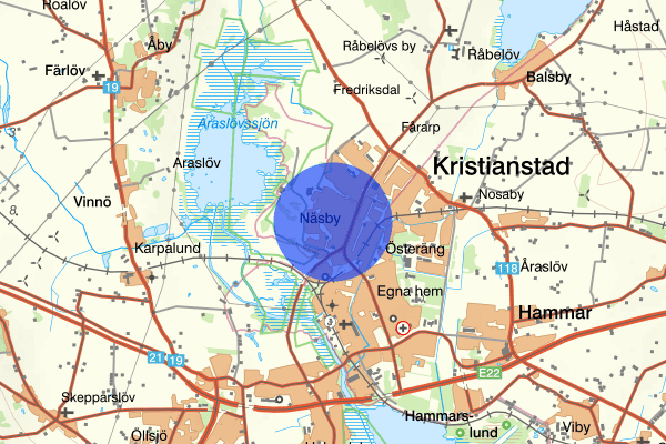 Näsby 27 april 22.45, Rån, Kristianstad
