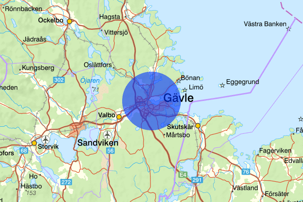 Gävle 09 maj 00.58, Skadegörelse, Gävle
