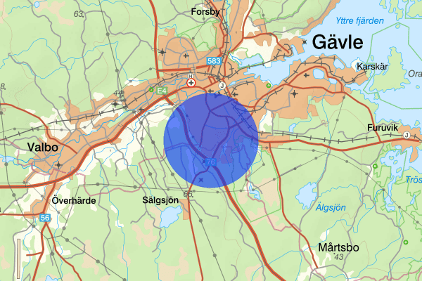 Andersberg 12 maj 18.39, Misshandel, grov, Gävle