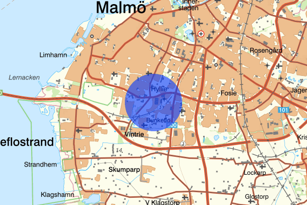 Hyllievång 27 maj 02.14, Explosion, Malmö