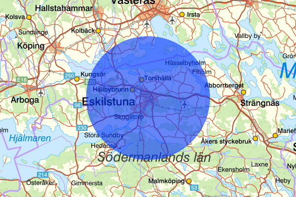 Eskilstuna 19 juni 19.13, Skadegörelse, Eskilstuna