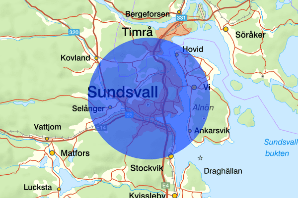 Sundsvall 11 mars 12:04, Trafikolycka, Sundsvall