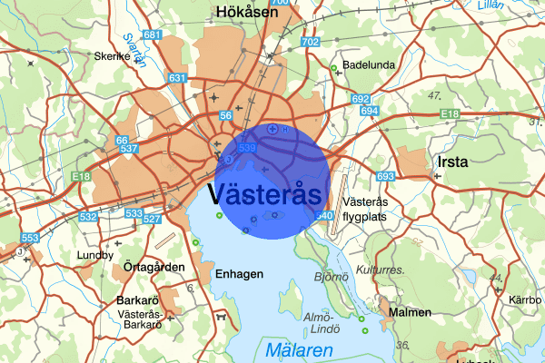 Öster Mälarstrand 11 mars 13:54, Kontroll person/fordon, Västerås