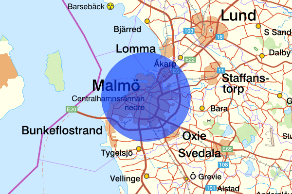 Malmö 12 mars 03:29, Misshandel, grov, Malmö