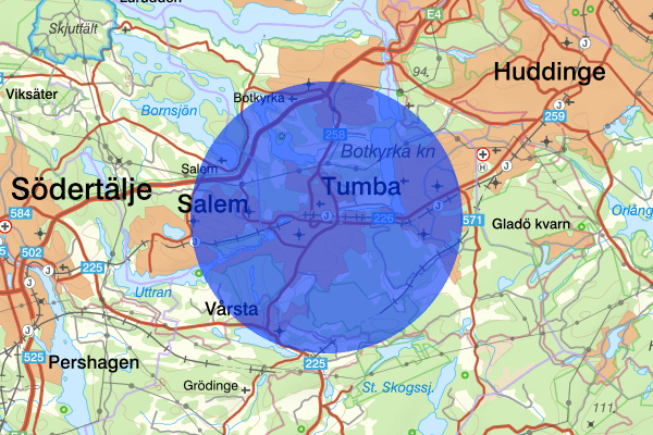 Tumba 12 mars 04:32, Rattfylleri, Botkyrka