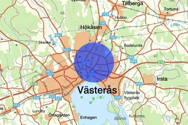 Haga 12 mars 03:27, Vapenlagen, Västerås