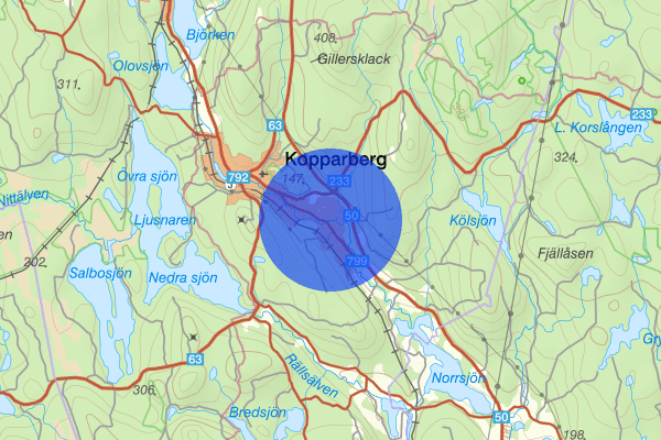 Bångbro 12 mars 14:11, Brand, Ljusnarsberg