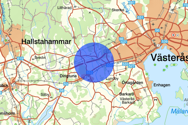 Råby 13 mars 00:15, Rattfylleri, Västerås