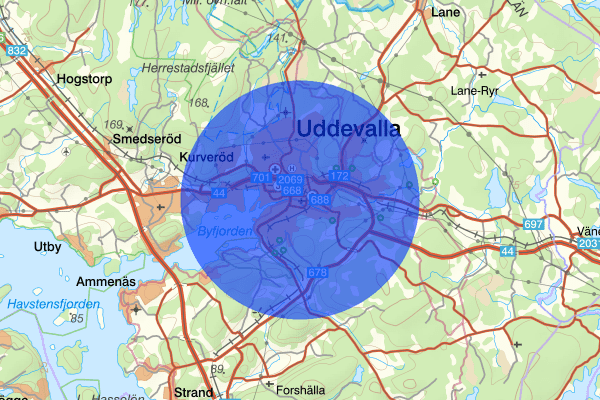 Uddevalla 13 mars 05:49, Trafikolycka, Uddevalla