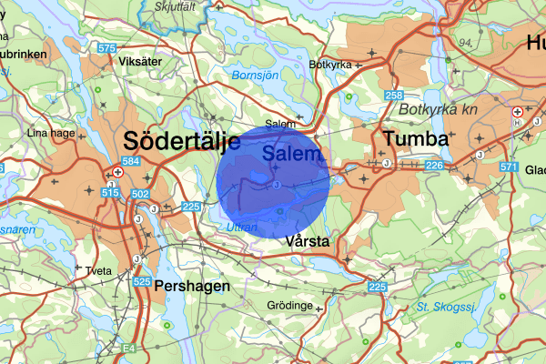 Rönninge 13 mars 05:04, Stöld/inbrott, Salem