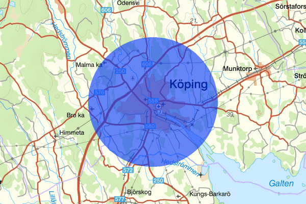 Köping 13 mars 10:57, Trafikolycka, Köping