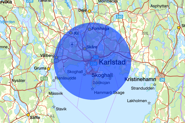 Karlstad 13 mars 12:36, Trafikolycka, Karlstad