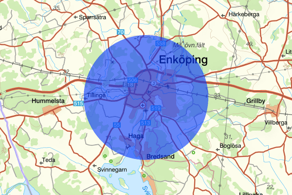 Enköping 14 mars 06:59, Arbetsplatsolycka, Enköping