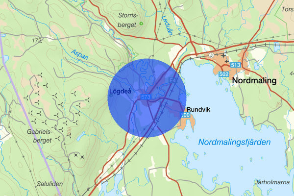 Lögdeå 15 mars 14:58, Trafikolycka, Nordmaling