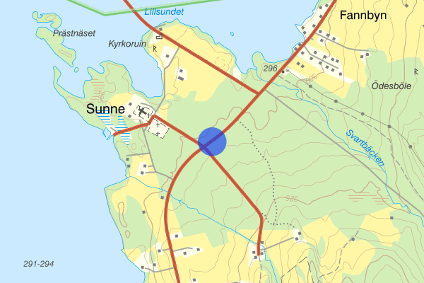 Sunne kyrka 15 mars 19:22, Trafikolycka, vilt, Östersund