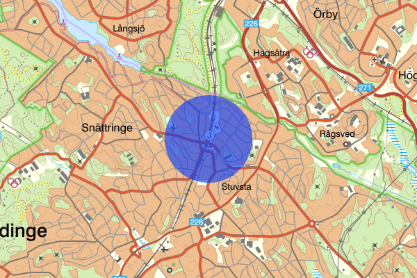 Stuvsta 15 mars 21:37, Trafikbrott, Huddinge