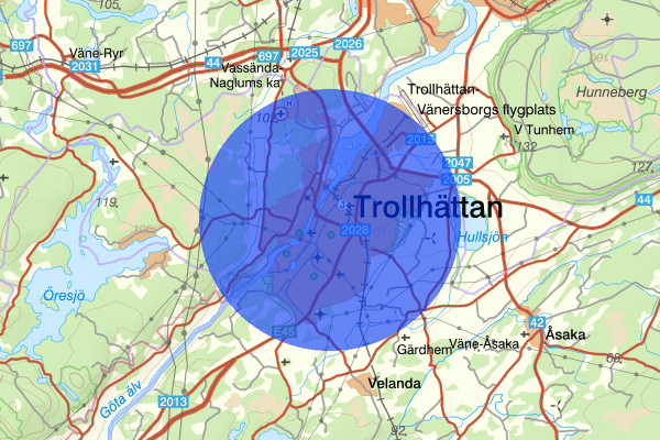 Trollhättan 16 mars 13:06, Trafikolycka, Trollhättan