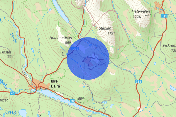 Idre fjäll 18 mars 09:05, Trafikolycka, Älvdalen