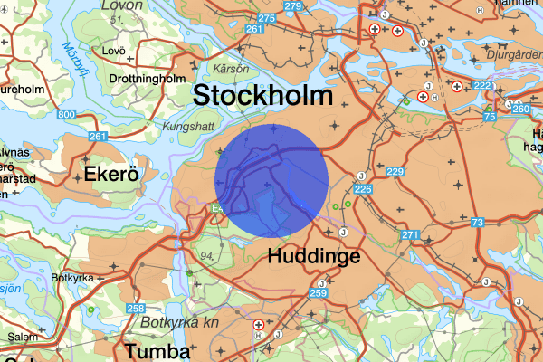 Segeltorp 18 mars 17:39, Larm Överfall, Huddinge