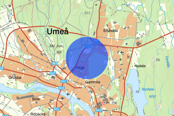 Sandbacka 19 mars 10:07, Olovlig körning, Umeå