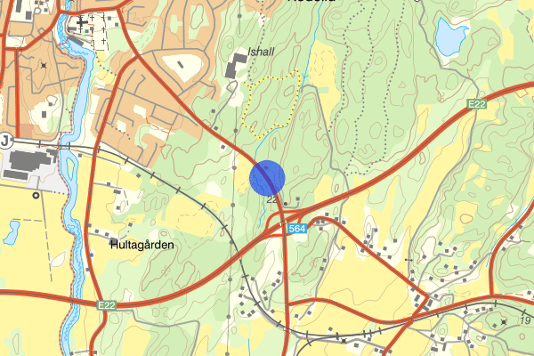 Viadukten E22 19 mars 21:41, Trafikolycka, Karlshamn