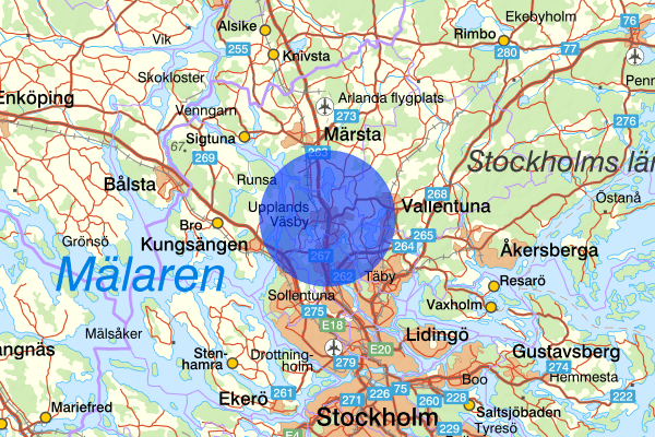  20 mars 18:25, Sjukdom/olycksfall, Upplands väsby