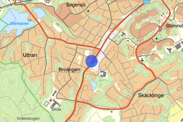 Grödingevägen 20 mars 20:30, Vapenlagen, Botkyrka