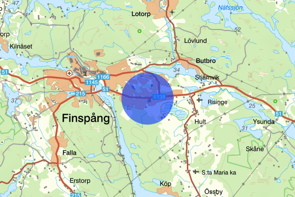 Skäggebyvägen 21 mars 07:42, Sammanfattning natt, Östergötlands län