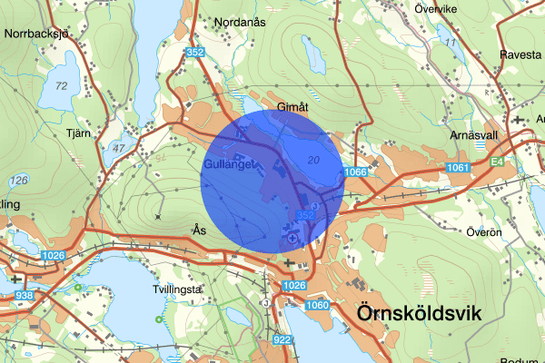 Gullänget 21 mars 09:03, Trafikolycka, Örnsköldsvik