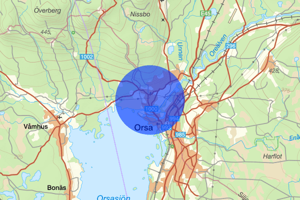 Hansjö 21 mars 19:43, Trafikolycka, Orsa