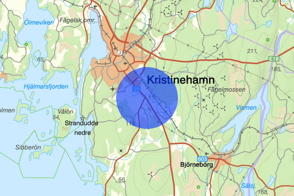 Järsberg 22 mars 17:50, Trafikolycka, singel, Kristinehamn