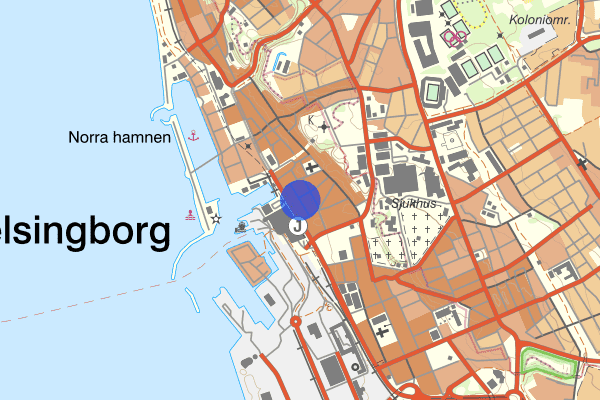 Södra Strandgatan 22 mars 16:42, Farligt föremål, misstänkt, Helsingborg