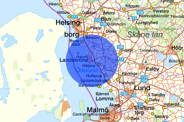  23 mars 00:28, Brand, Landskrona