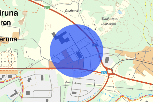 Midnattssolsvägen 24 mars 12:18, Trafikkontroll, Kiruna