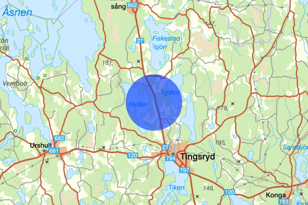 Slättamåla 24 mars 14:01, Trafikolycka, Tingsryd