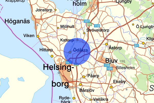 Ödåkra 24 mars 19:59, Skadegörelse, Helsingborg