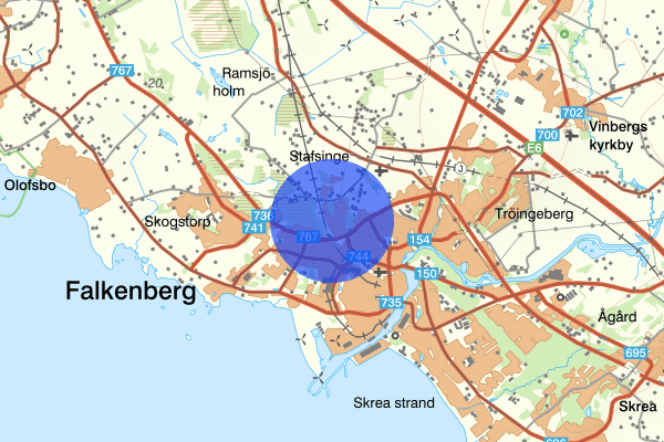 Falkagård 23 februari 19:35, Mord/dråp, försök, Falkenberg