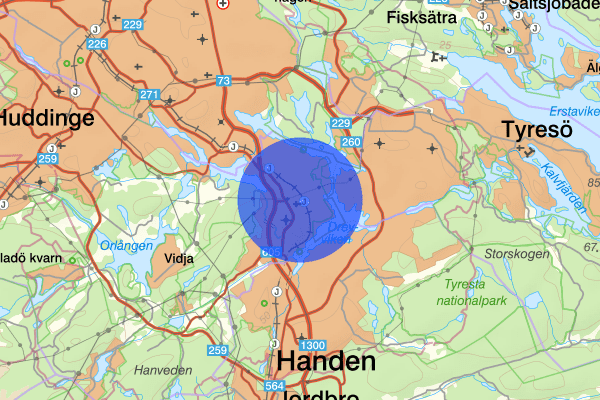 Skogås 09 februari 20:38, Mord/dråp, försök, Huddinge