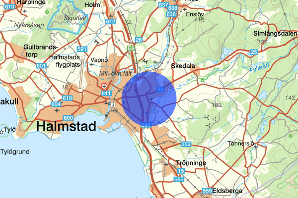 Snöstorp 07 februari 09:07, Anträffad död, Halmstad